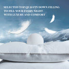 Urbanlife Fluffy Down Pillow Insert, Washable Hotel Grade Bed Sleep Pillow