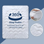 Urbanlife Extra Thick Snow Down Mattress Topper for Deep Sleep