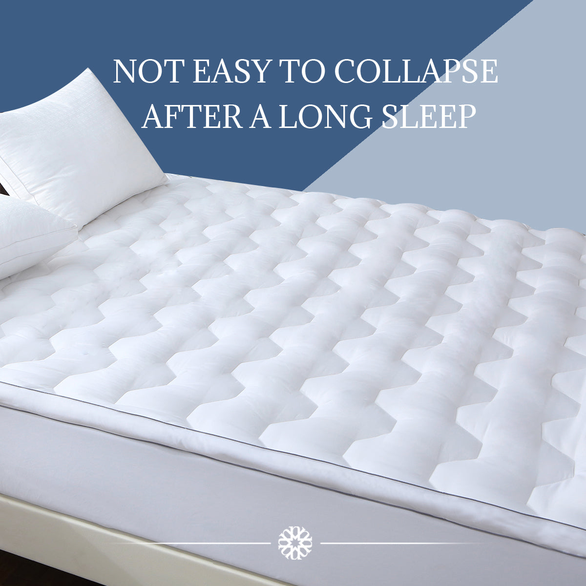 Urbanlife Extra Thick Snow Down Mattress Topper for Deep Sleep