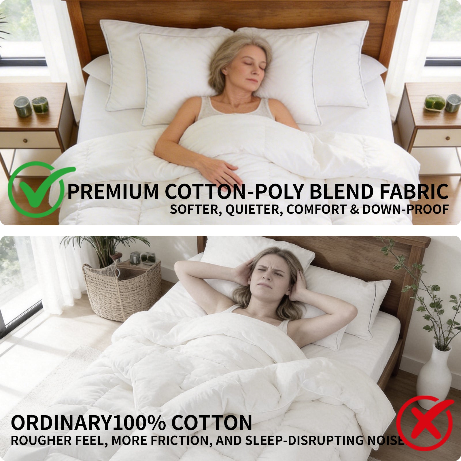 Calking Down Fiber Comforter