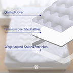 Urbanlife Extra Thick Snow Down Mattress Topper for Deep Sleep, Wave