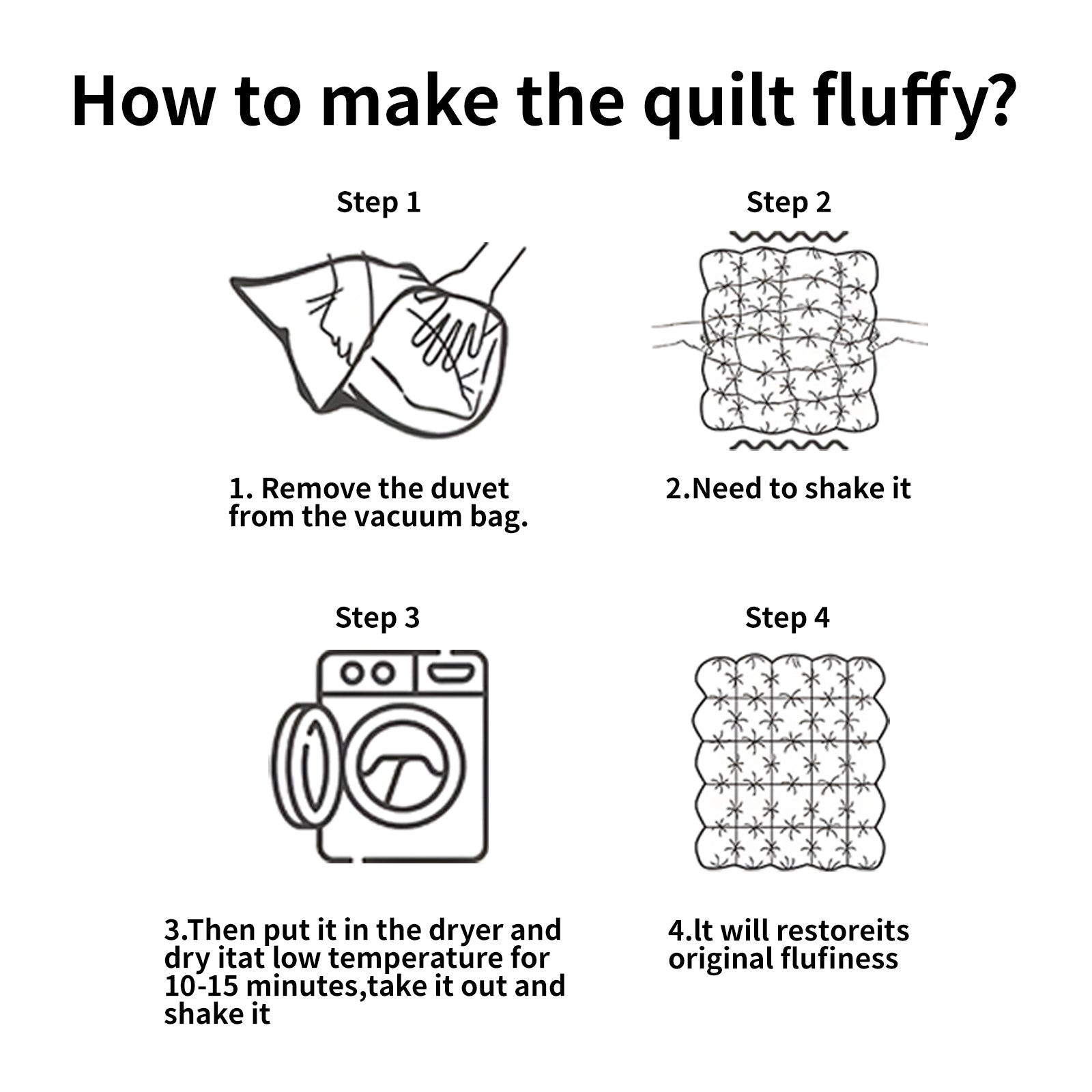 Calking Down Fiber Comforter