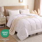 Urbanlife All Season Down Alternative Comforter Set, Box Stitched Soft Microfiber Duvet Insert with Pillow Shams, 2/3 Pieces Bedding Set